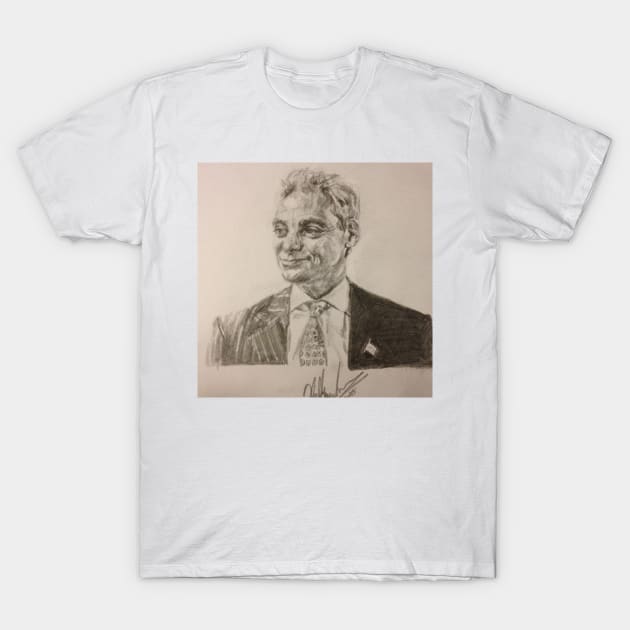 RAHM EMMANUEL PORTRAIT IN PENCIL T-Shirt by billyhjackson86